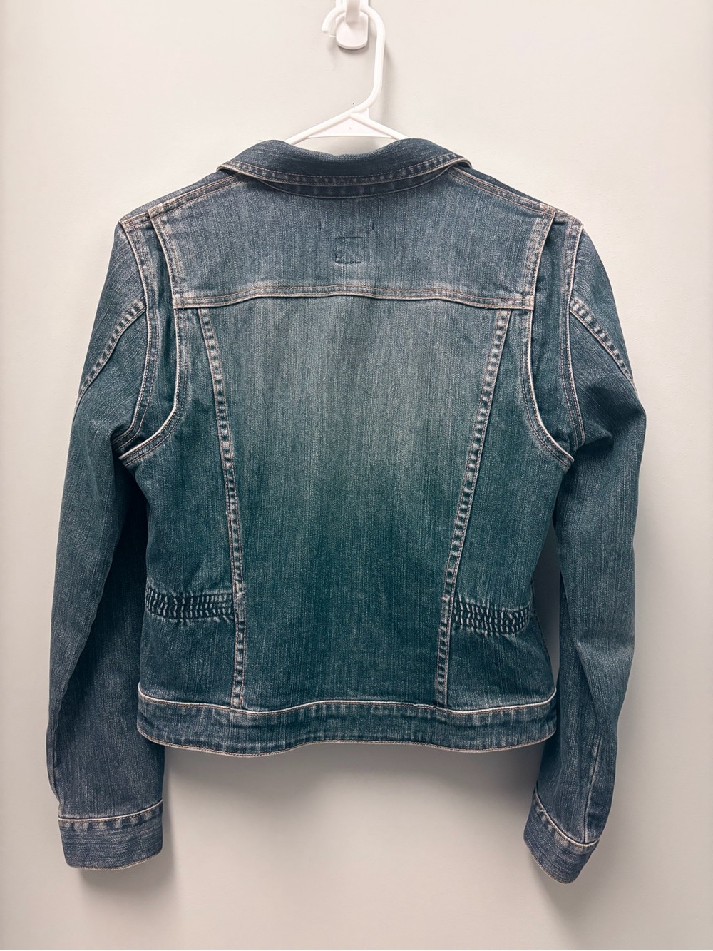 GAP Stretch Full Zip, Blue Jean Jacket. - Picture 4 of 4